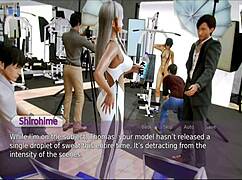 Exploring the academy in this anime game adventure