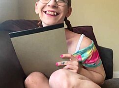 Shy step-sisters dive into wild sex fantasy with Amy Quinn