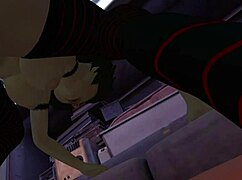 in this hentai parody, cass from big hero 6 gets pounded doggystyle