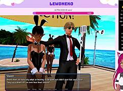 lewdneko vtuber starts harem hotel game