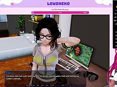 lewdneko vtuber starts harem hotel game