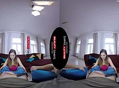 Latin VR muff diving, licking pussy in doggy and cowgirl positions