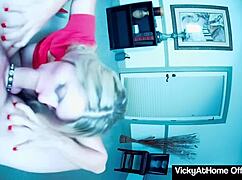Can Vicky Vette handle this intense blowjob and cum in mouth?
