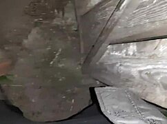 i caught my neighbor jerking in street toilet and joined her lesbian play.