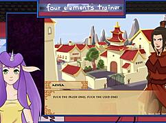 Avatar: The Last Airbender - Azula Showers In Four Elements Trainer Part 21