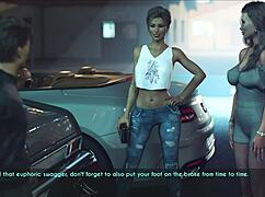 blonde milf stepmother sam teases with her big ass