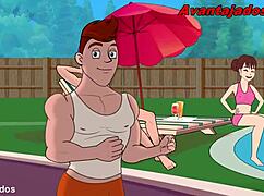 gay cartoon porn with well-endowed hetero guy