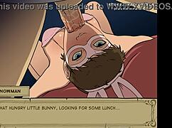 watch the old man fuck that bunny girl's throat?