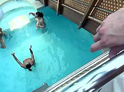 Blowjob orgy with Kari Mea Melone and Victoria Daniels making him squirt in POV glamour 😍💦