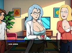 Beth transformed into sexbot in parody game!