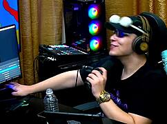 emy tatuada full of desire in sheer red podcast at barraco