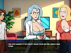 Beth transformed into sexbot in parody game!