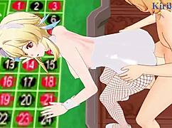 Paimon, Lumine, and Aether in Intense Sex Genshin Impact Hentai