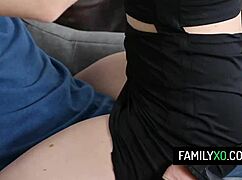 Hailey Little, The Slutty Stepsister, Rides Her Stepbrother's Cock Hard