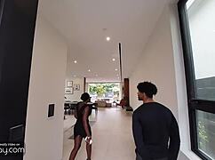 in vr porn, sweaty black gay stud tony genius deepthroats a white cock before riding it hard. the interracial action heats up with intense banging.