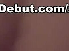 Video of sexy BRUNETTE TEEN 18+ girl in lingerie STRIPPED NUDE on the ROD