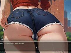 In Blurring the Walls, my girlfriend exposes her perfect ass on the street.