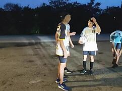 want to see a gay orgy with muscular soccer boys?