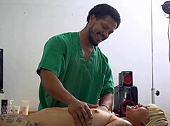 Venezuelan Blonde Kerly Hot Needs Relief and Ends Up Screwing Her Huge Moreno Masseur