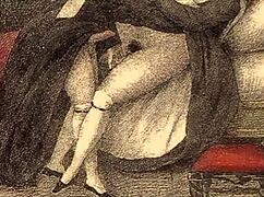 Vintage Erotic Illustration of Cartoon Anime Hentai