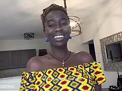 African model tricked into fucking casting producer to get booked, his big tits ass tempting her