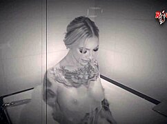 soft cassidy luxe teases wet pussy by pool with tattoos