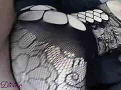 i see this milf in sexy lingerie riding huge ass reverse cowgirl