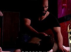 Stripper slut gives blowjob in tales from the deep eve 7 cartoon milf cum striptease