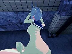 man, Himiko Toga and Ochako Uraraka got me wild with intense lesbian play!