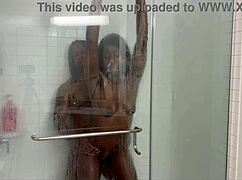 stepsister invites stepbrother for a steamy shower when everybody is away