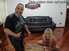 Mila Falk accepts 10,000 challenge with tiny dick gaping ass dirty talk