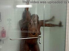 stepsister invites stepbrother for a steamy shower when everybody is away
