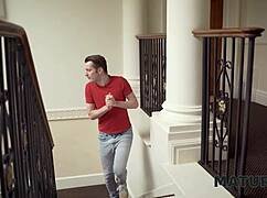 Mature housewife enjoys neighbor's big cock secretly