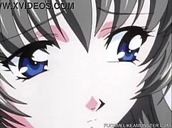 Japanese Teen in BDSM Anime Rides Cock with Big Tits!