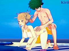 Himiko Toga with Mitsuki and Izuku in wild sex. This hentai action burns me up!