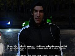 Intense mutual pleasure builds in anime game episode eight