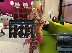 In 3dxchat, Lolivix's boyfriend fucks anime girl's ass while she's away.