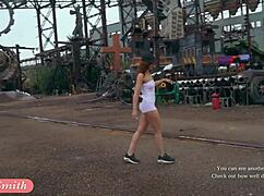 great camel toe and big ass in tight white suit by jeny smith, so tempting