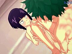 kyoka jiro, mina ashido, izuku midoriya in wild hentai sex