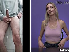 Emily Jade Reacts To Cumshot While Jerking Off In Reality