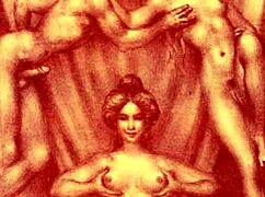 What Makes This Vintage Erotic Illustration So Captivating to Viewers?