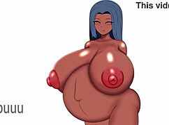 look at this pregnant asian babe with big tits