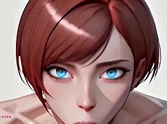 Cum in My Mouth - Close-Up POV Blowjob by Short-Haired Redhead