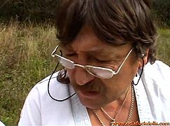 Young ladies take on old grumpy men in outdoor banging