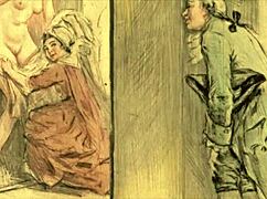 Vintage erotic cartoon drawings captivate viewers