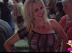 slutty flashing at fantasy fest party, going nude on the street 😈.