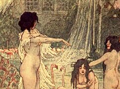 In vintage times, erotic cartoons and comics filled antique books with anime hentai vibes