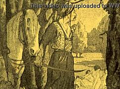 In vintage times, erotic cartoons and comics filled antique books with anime hentai vibes