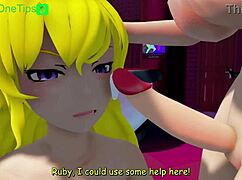 futa fuck night at the bar in rwby hentai