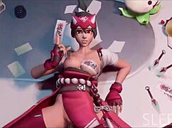Overwatch Kiriko Porn Compilation with Sound - Hot 3D Cartoon Action for Fans